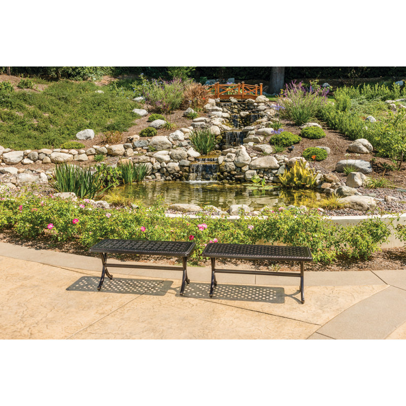 Grand Terrace Backless Bench Frame, Desert Bronze
