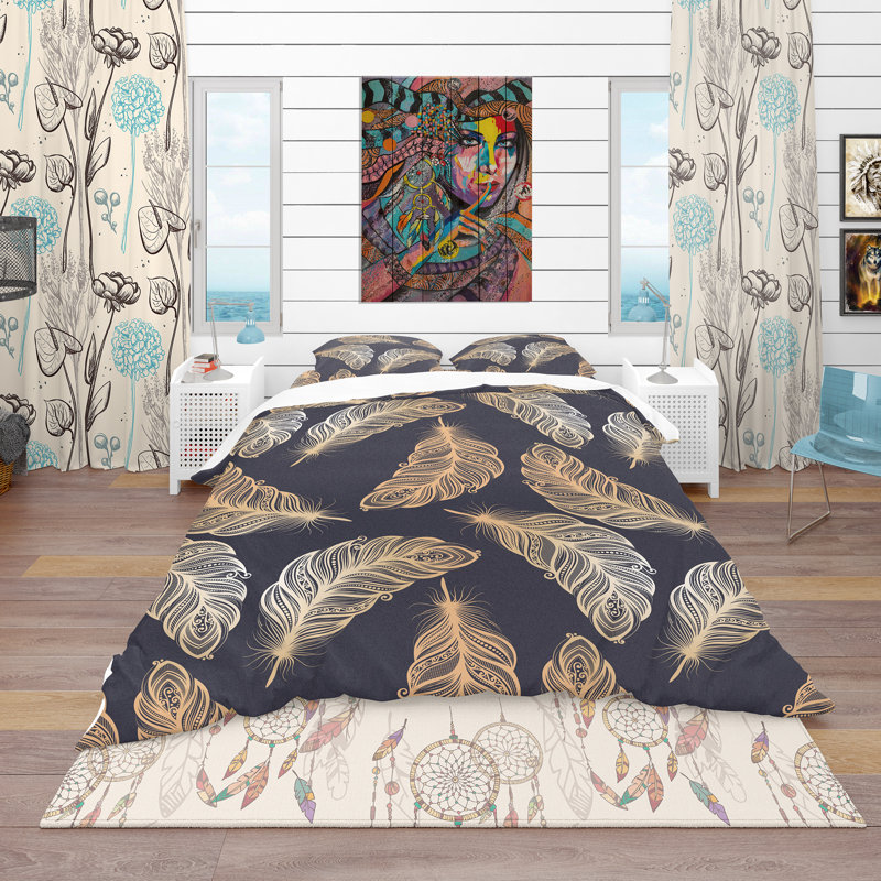 Ensemble de housse de couette sud-ouest, Housse simple + 1 taie décorative