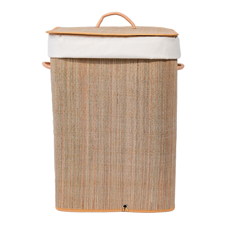 	 Panier à linge carré pliable imperméable avec couvercle et poignées Square Mendong