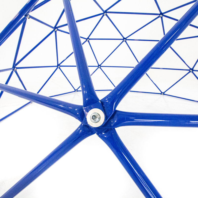 Blue 9-Foot Steel Geo Dome Climber for Kids