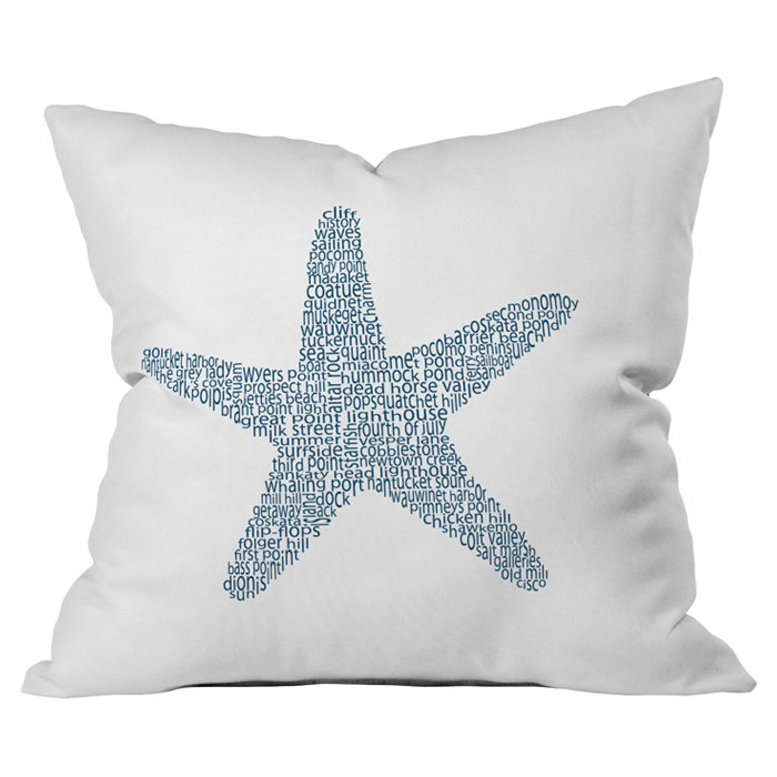 Restudio Designs Nantucket Starfish Throw Pillow