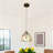 Colorful Mosaic Glass Single Pendant Light With Adjustable Cord, E26