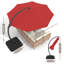 Parasol en porte-à-faux Ebonique 11 pi Deluxe avec base incluse-673890314