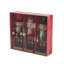 3 Pcs Christmas Wooden Nutcracker Figurine Decoration Set