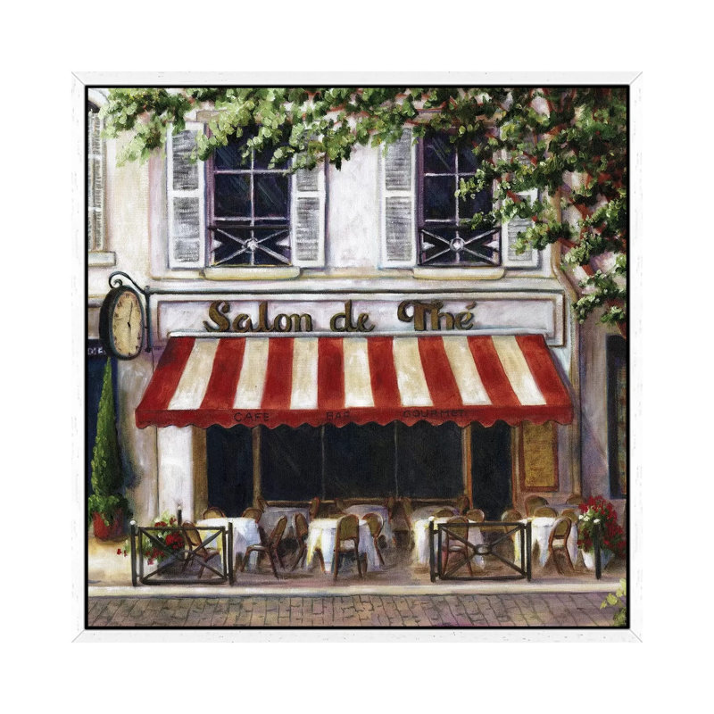 Cafe II by Malenda Trick - Gallery-Wrapped Canvas Giclée on Canvas, 93.98 cm H x 93.98 cm W, White Floater Framed