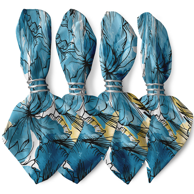 Ensemble de serviettes 4 pièces Marlow, Bleu