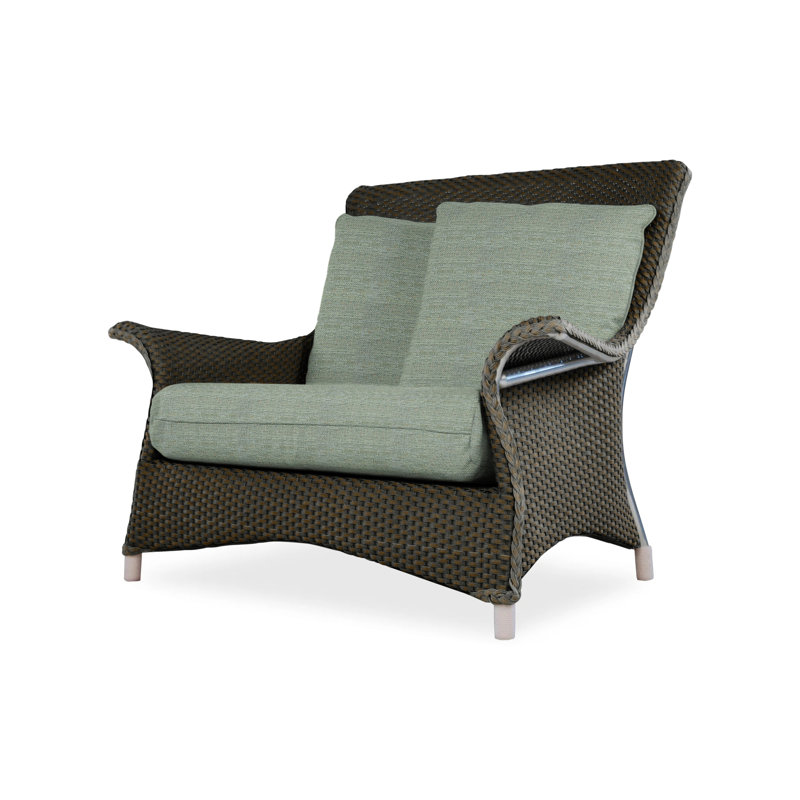 Mandalay Outdoor Lounge Chair, Loveboat Mint, Hickory