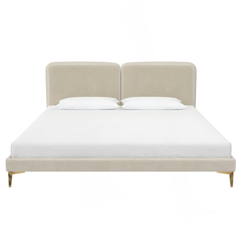 Coco Upholstered Bed, Ivory