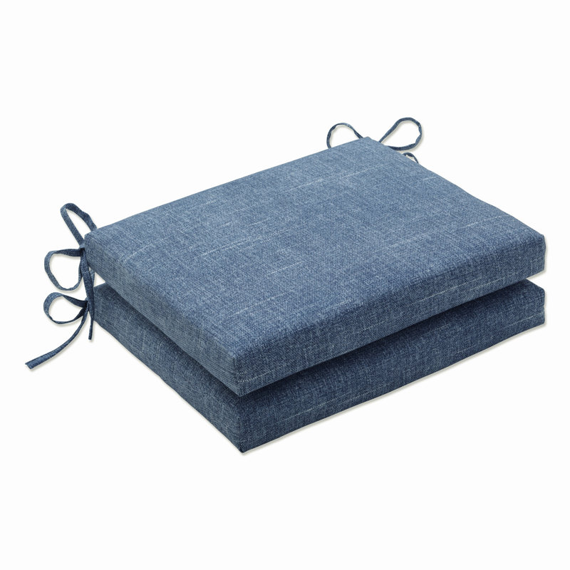 Coussin de chaise Renelda, Bleu, L 16 po x P 18,5 po