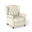 Fauteuil inclinable en cuir fleur 31,1 po de large avec dossier à oreilles (ensemble de 2)-1982593359