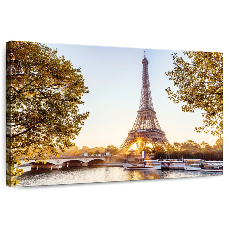 Rorry Paris Eiffel Tower Sunrise, 24" H x 36" W
