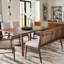 Walnut Grove Polyester Blend Upholstered Bench