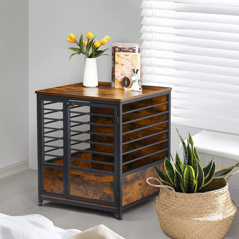 Caisse Kehoe, Petit (H 27,6 po x l 23,6 po x P 23,6 po), Brun / noir