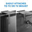Tablette flottante pour appareils de télévision et de diffusion muraux Mount-It | Installation double pour mur ou téléviseur