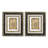 13X15" Antiqued Sculpture Print In Frame. Revamp Your Interior With Vintage Style. Antique Black And Gold Framed Sketch On Parchment. For Living Room, Entryway, Office. Multicolor Wood Print, 13X15".