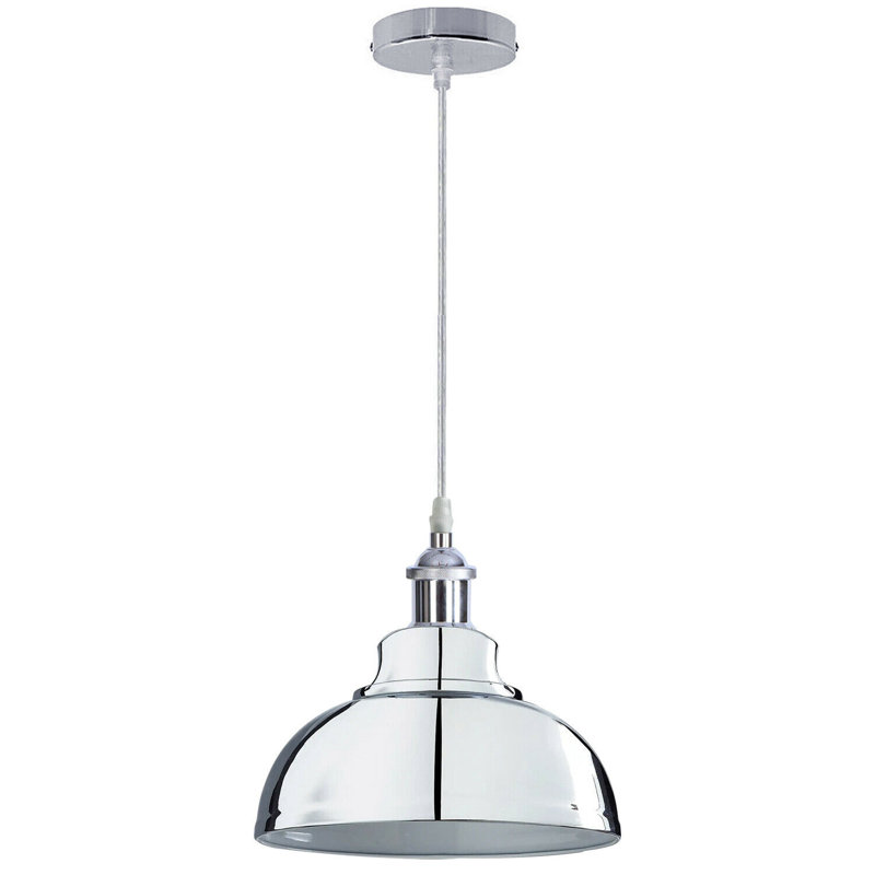 Reichert 1 - Light Silver Dome Pendant