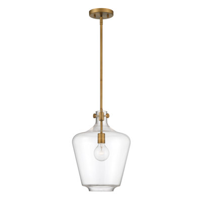 Merujhan 1 - Light Old Satin Brass Single Pendant