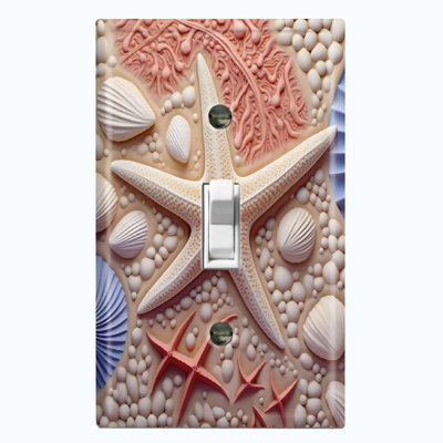 Nature Themed 1 - Gang Toggle Light Switch Standard Wall Plate