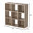 9-Cube 3-Tier Open Shelf Bookcase, Wooden Storage Organizer & Display Cabinet-1947690941