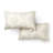 MARTHA STEWART Becca Stripe Boho Geo Indoor Outdoor Decorative Pillow 2-Pack Set, UV Fade Resistant, Water Repellent, Printed Floral Design, Navy Blue, 11"x18"-125600310-125600305