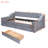 Gray Upholstered Twin Daybed With Armrest Storage & - Practical Bedroom Addition Elegant Sleeping Option-1340787132