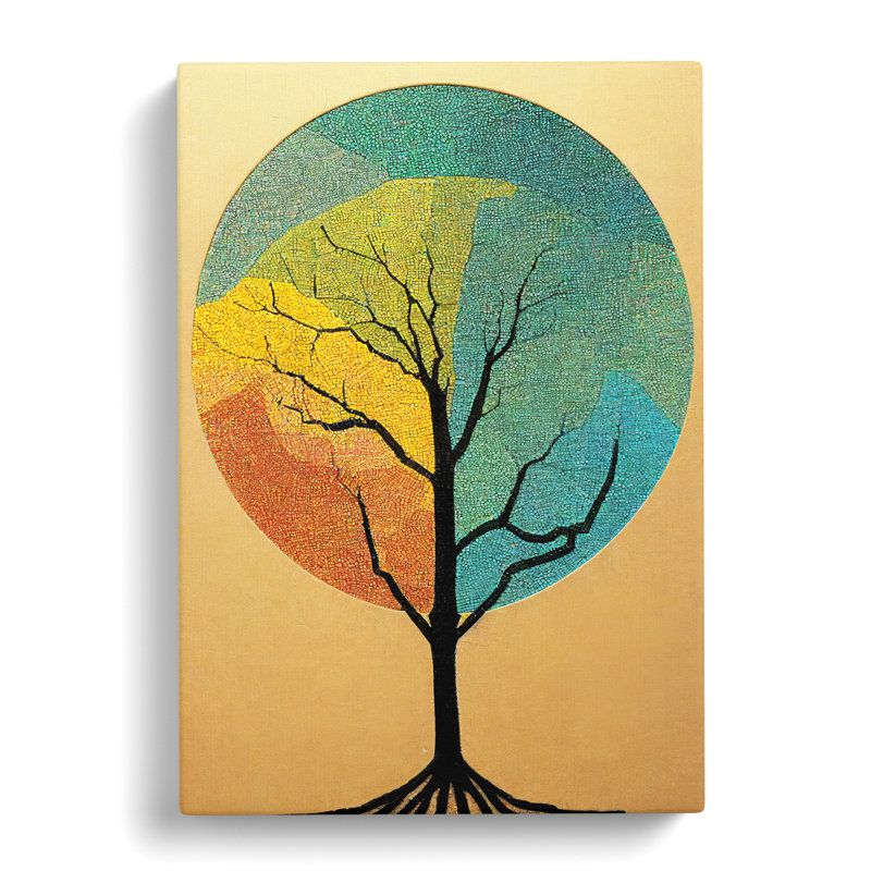 CAN-V0523-2556X Tree Design Vol.4 - Wrapped Canvas Print, 76cm H x 50cm W x 3cm D