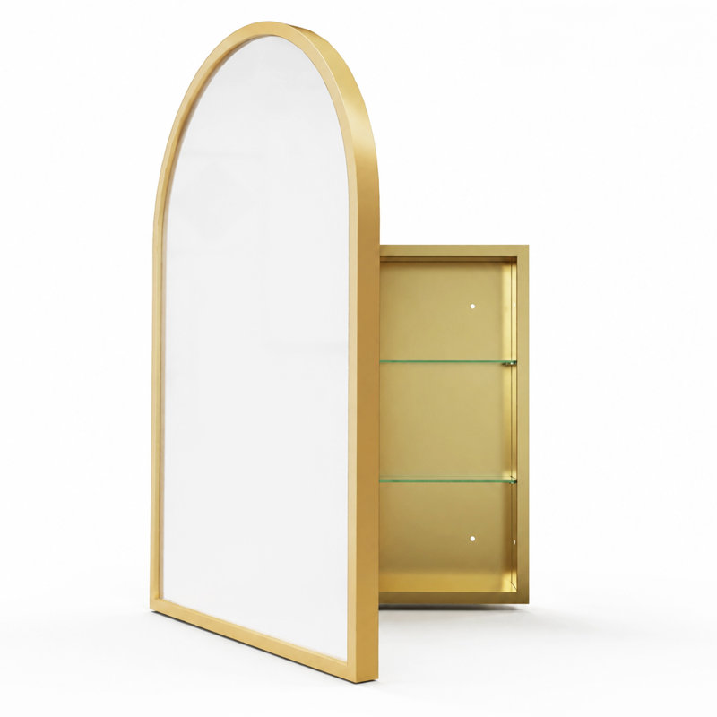 Miroir de salle de bain Meaghan, Gold