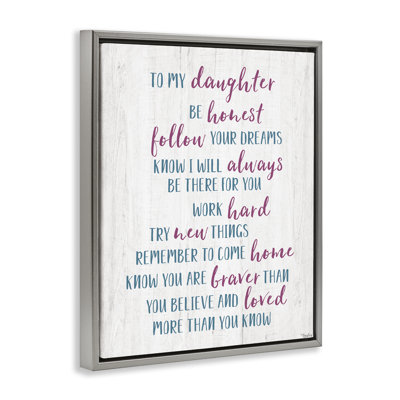 Cadre flottant To To Daughter, parents par Gigi Louise