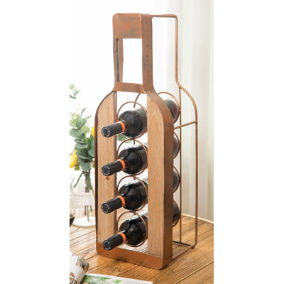 Veans Tabletop Wine Bottle Rack in Bronze