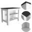Collection White and Kitchen: îlot avec grande capacité de rangement et garde-manger: 40,5 po x P 27,5 po pour les 5 tablettes internes les plus efficaces