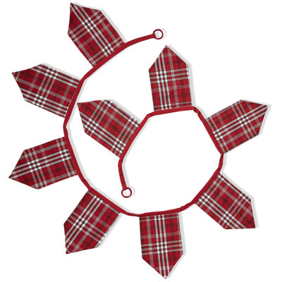 Pendant Garland In Woven Plaid