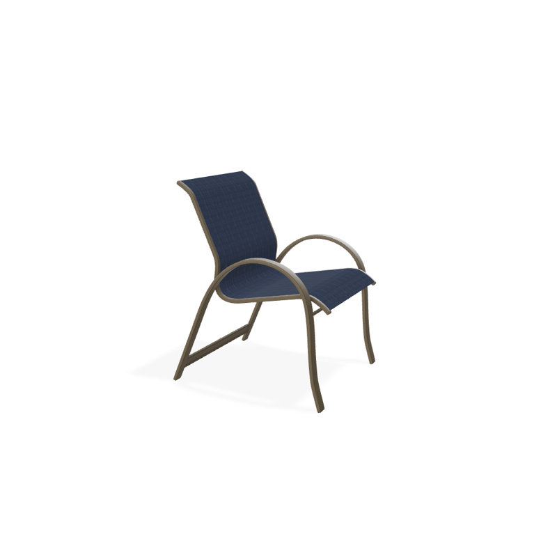 Aruba Outdoor Dining Armchair, Beachwood