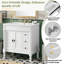 30"W Freestanding Bathoom Single Vanity with Ceramic Top, Drawr and Soft-Close Cabinet-1616584301