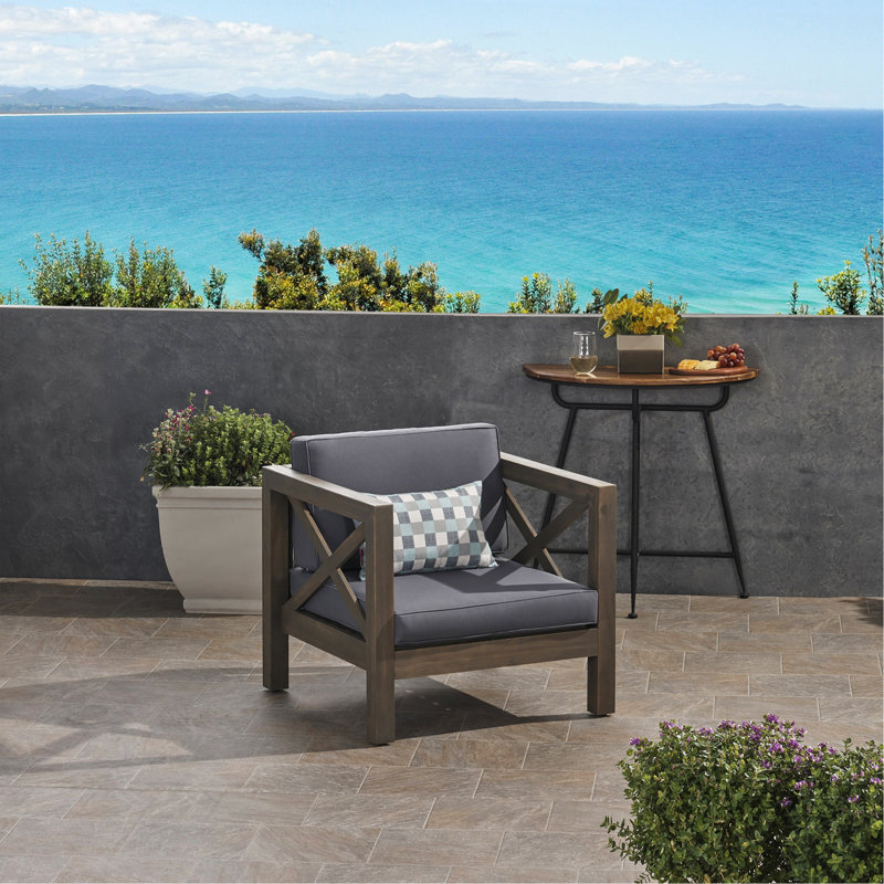 CHAISE CLUB, Gris foncé, Gris