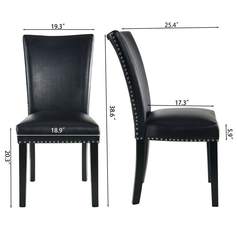 Terress Upholstered Dining Chair, Black