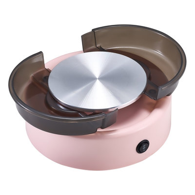 Mini roue de poterie, plateau tournant de 6 pouces, rotation avant et arrière, vitesse réglable, roue en argile électrique pour enfants et débutants, avec outils de façonnage, pour le bricolage à domicile, cours de poterie, rose