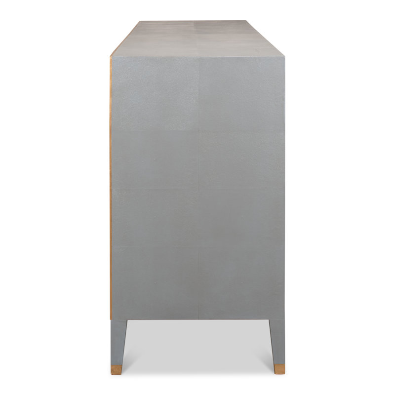 Shagreen 76'' W Sideboard, Storm Gray