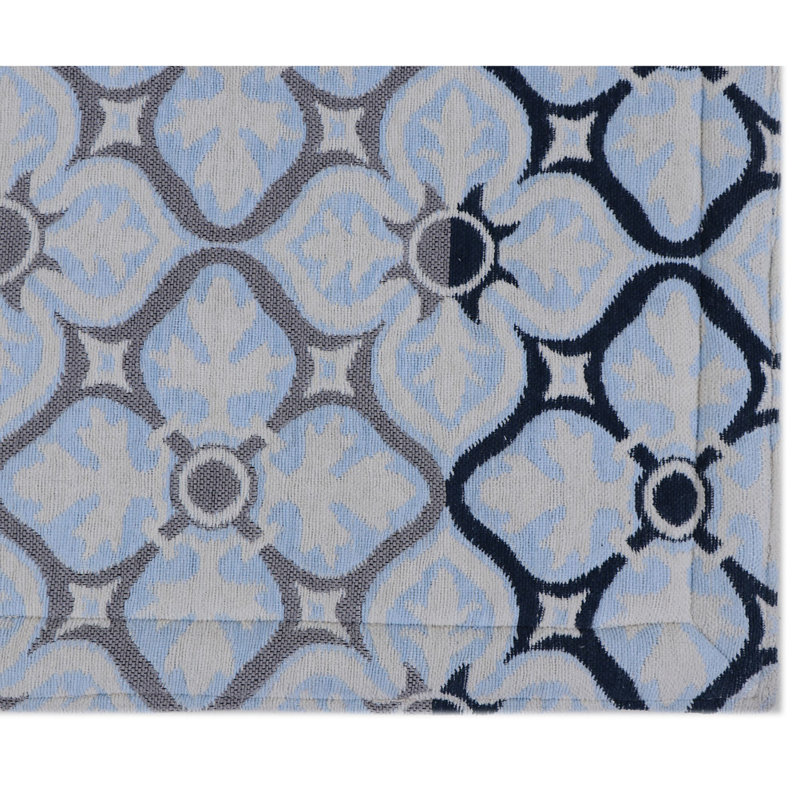 Geometric Polyester Anti-Fatigue Kitchen Mat