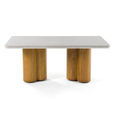 Stoyko 71" Double Pedestal Dining Table