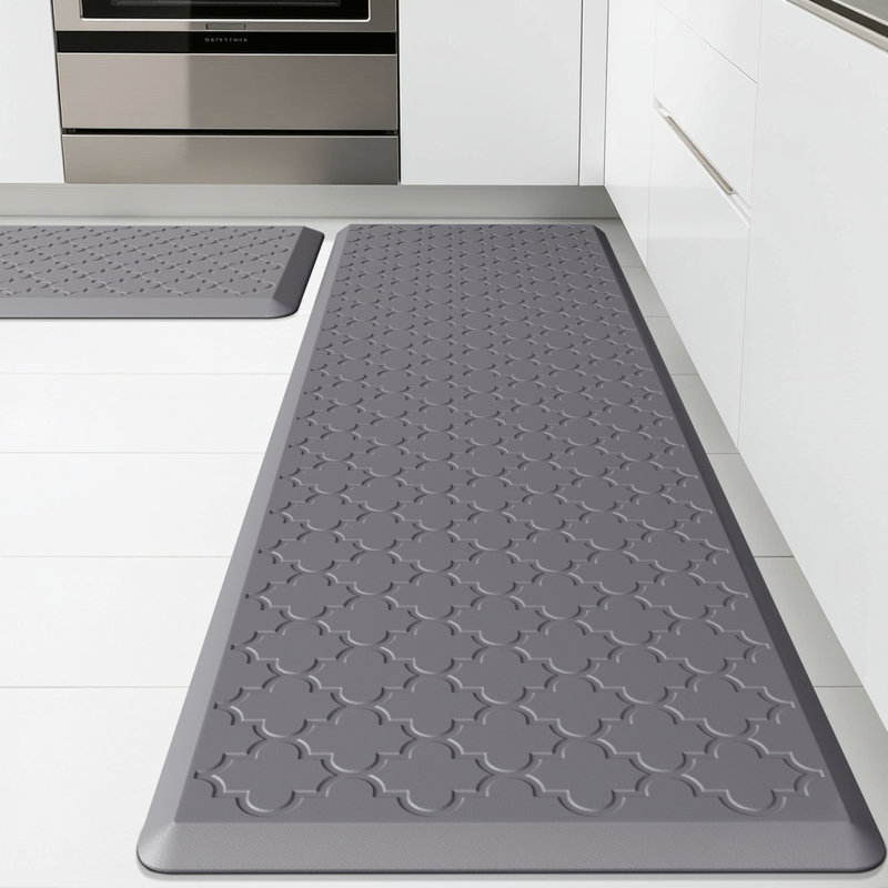 Tapis anti-fatigue, Tapis de couloir 17,3 po x 30 po + 17,3 po x 59 po, Gris