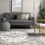 Tapis lavable en machine Teo Medallion pour le salon, la chambre et la cuisine, gris clair / ivoire-1375306481