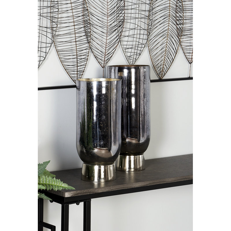 Glass Tabletop Hurricane, 15" H x 7" W x 7" D
