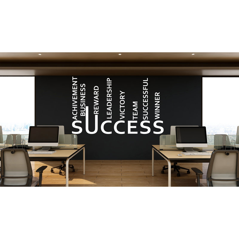 Succès décoration murale bureau autocollant idée travail d'équipe entreprise ouvrier inspirer décoration de bureau Motivation autocollants murale cadeau unique 584DLU