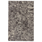 Catarina Wool Area Rug in Elephant Skin/Jet Black/White Swan