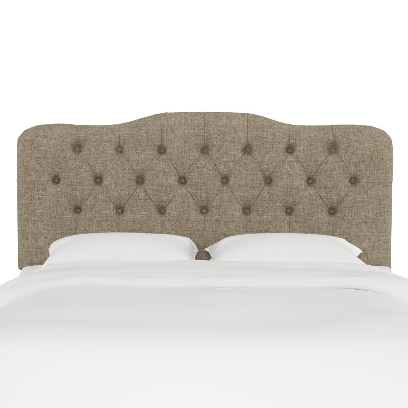 Tête de lit tapissier Nappi, Lin naturel texturé Zuma, Double