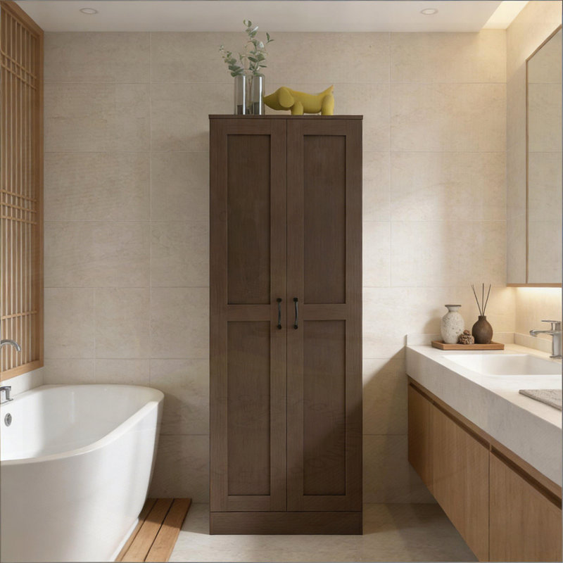 Armoire de rangement autoportante, armoire de cuisine, armoire de rangement de salle de bain, Café