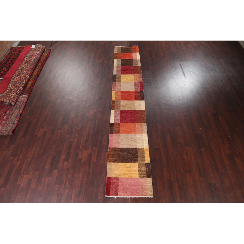 Contemporary Runner Gabbeh  Oriental Rug 3x15