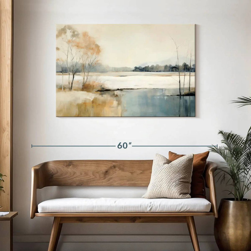 Alvord Serene River Landscape VI, H 30 po x l 45 po