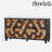 Buffet Sideboard With Honeycomb Pattern