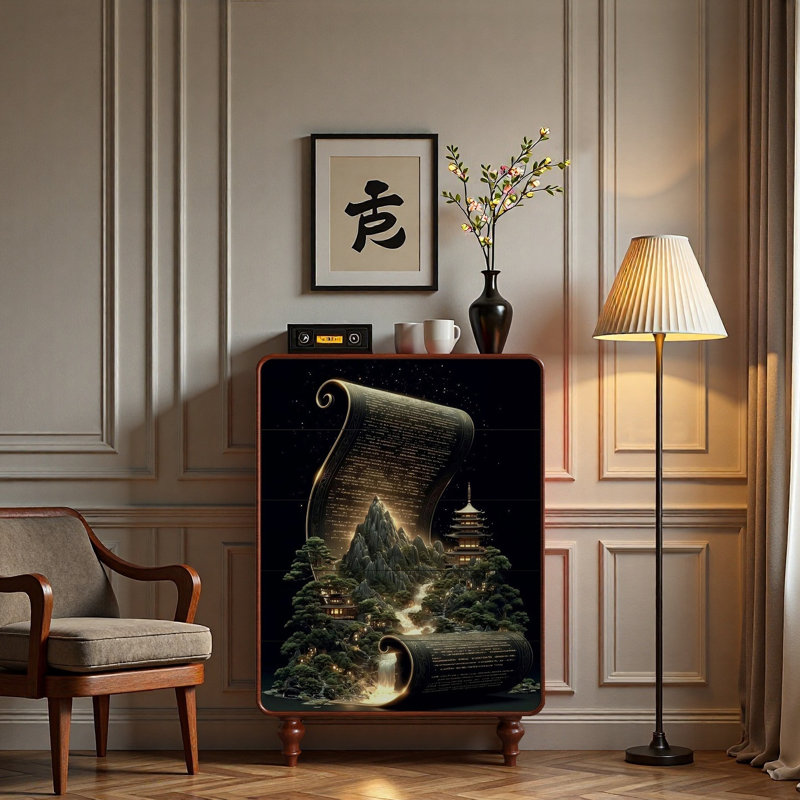 Armoire de rangement à cinq tiroirs